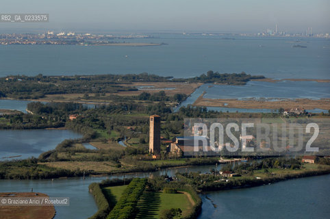 VENEZIA 10/10/06 FOTO AEREE AI LAVORI IN CORSO  PER LA RICOSTRUZIONE BARENE TORCELLO  ©Graziano Arici/Rosebud2 CONSORZIO VENEZIA NUOVA LAGUNA