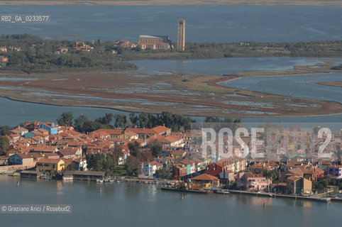 VENEZIA 10/10/06 FOTO AEREE AI LAVORI IN CORSO  PER LA RICOSTRUZIONE BURANO TORCELLO ©Graziano Arici/Rosebud2 CONSORZIO VENEZIA NUOVA LAGUNA
