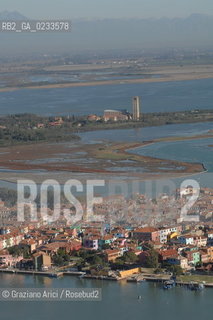 VENEZIA 10/10/06 FOTO AEREE AI LAVORI IN CORSO  PER LA RICOSTRUZIONE BURANO TORCELLO ©Graziano Arici/Rosebud2 CONSORZIO VENEZIA NUOVA LAGUNA