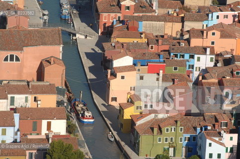 VENEZIA 10/10/06 FOTO AEREE AI LAVORI IN CORSO  PER LA RICOSTRUZIONE BURANO  ©Graziano Arici/Rosebud2 CONSORZIO VENEZIA NUOVA LAGUNA