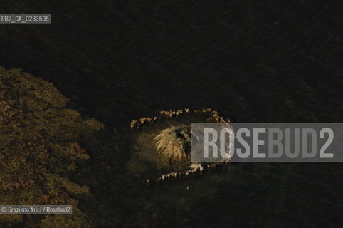 VENEZIA 10/10/06 FOTO AEREE AI LAVORI IN CORSO  PER LA RICOSTRUZIONE BARENE VALLI DA PESCA CACCIA  ©Graziano Arici/Rosebud2 CONSORZIO VENEZIA NUOVA LAGUNA