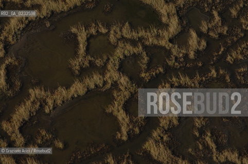 VENEZIA 10/10/06 FOTO AEREE AI LAVORI IN CORSO  PER LA RICOSTRUZIONE BARENE  MILLECAMPI PESCA ©Graziano Arici/Rosebud2 CONSORZIO VENEZIA NUOVA LAGUNA