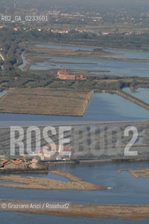 VENEZIA 10/10/06 FOTO AEREE AI LAVORI IN CORSO  PER LA RICOSTRUZIONE BARENE  VALLE DA PESCA ZAPPA  ©Graziano Arici/Rosebud2 CONSORZIO VENEZIA NUOVA LAGUNA