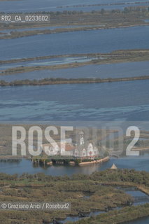 VENEZIA 10/10/06 FOTO AEREE AI LAVORI IN CORSO  PER LA RICOSTRUZIONE BARENE  VALLE DA PESCA ZAPPA  ©Graziano Arici/Rosebud2 CONSORZIO VENEZIA NUOVA LAGUNA