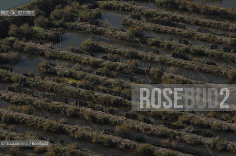VENEZIA 10/10/06 FOTO AEREE AI LAVORI IN CORSO  PER LA RICOSTRUZIONE BARENE  VALLE DA PESCA ZAPPA ©Graziano Arici/Rosebud2 CONSORZIO VENEZIA NUOVA LAGUNA