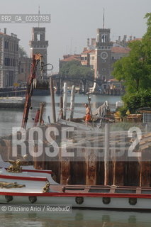 VENEZIA 22 MAGGIO 2007 - ARSENALE DI VENEZIA : DARSENA NUOVISSIMA ©Graziano Arici/Rosebud2 ARCHEOLOGIA INDUSTRIALE THETIS