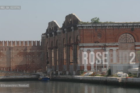 VENEZIA 22 MAGGIO 2007 - ARSENALE DI VENEZIA : DARSENA NUOVISSIMA ©Graziano Arici/Rosebud2 ARCHEOLOGIA INDUSTRIALE THETIS