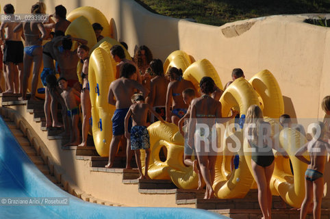 VENEZIA 1/08/2007 - LITORALE DI JESOLO ACQUALANDIA ©Graziano Arici/Rosebud2 SPIAGGIA ACQUA PISCINA