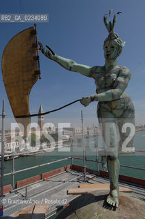 24/4/08 - LAVORI DI RESTAURO  E RISTRUTTURAZIONE DELLA PUNTA DELLA DOGANA ©Graziano Arici/Rosebud2