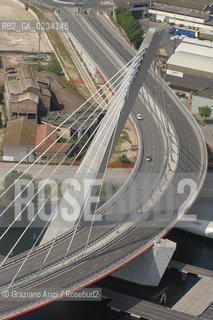 VENEZIA 9/5/08 FOTO AEREE DEL PONTE SUL CANALE INDUSTRIALE OVEST A PORTOMARGHERA ©Graziano Arici/Rosebud2