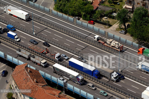 VENEZIA 8/5/08 FOTO AEREE DELLA SUPERSTRADA TANGENZIALE A MESTRE ©Graziano Arici/Rosebud2 TRAFFICO AUTOMOBILE