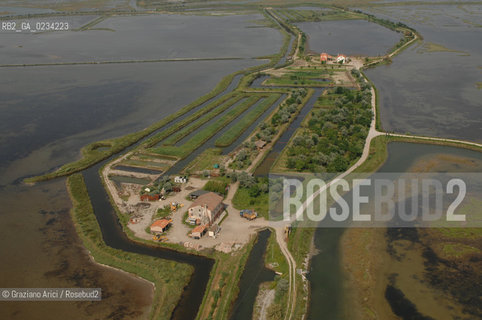 VENEZIA 25/06/08 FOTO AEREE BARENE A LIO PICCOLO ©Graziano Arici/Rosebud2 LAGUNA