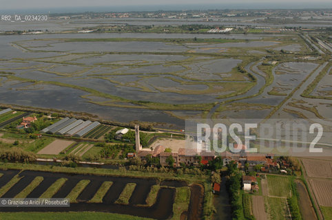 VENEZIA 25/06/08 FOTO AEREE BARENE A LIO PICCOLO ©Graziano Arici/Rosebud2 LAGUNA