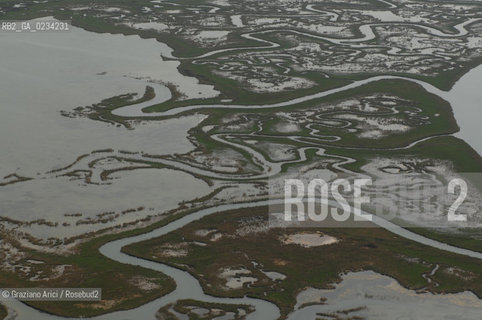 VENEZIA 25/06/08 FOTO AEREE BARENE A LIO PICCOLO ©Graziano Arici/Rosebud2 LAGUNA