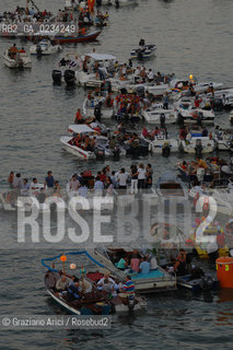 VENEZIA 20 LUGLIO 2008 . FESTA DEL REDENTORE SUL CANTIERE DI PUNTA DELLA DOGANA MONIQUE VEUTE ©Graziano Arici/Rosebud2 DOTTOR GROUP FUOCHI ARTIFICIO