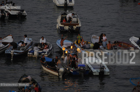 VENEZIA 20 LUGLIO 2008 . FESTA DEL REDENTORE SUL CANTIERE DI PUNTA DELLA DOGANA MONIQUE VEUTE ©Graziano Arici/Rosebud2 DOTTOR GROUP FUOCHI ARTIFICIO
