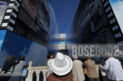 VENEZIA SETTEMBRE 2008 PUBBLICITA SUL CANAL GRANDE E A SAN MARCO ©Graziano Arici/Rosebud2 SPONSOR TURISMO VAPORETTO