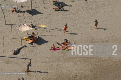 VENEZIA LUGLIO 2008 - FOTO AEREA DELLA SPIAGGIA DEGLI ALBERONI ©Graziano Arici/Rosebud2