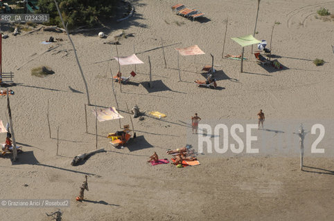 VENEZIA LUGLIO 2008 - FOTO AEREA DELLA SPIAGGIA DEGLI ALBERONI ©Graziano Arici/Rosebud2