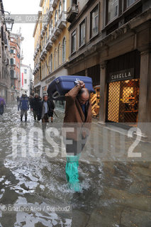 VENEZIA 1/12/08 - ALTA MAREA A VENEZIA ©Graziano Arici/Rosebud2 ACQUA ALTA