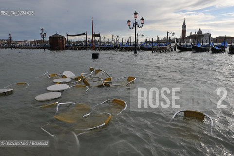 VENEZIA 1/12/08 - ALTA MAREA A VENEZIA ©Graziano Arici/Rosebud2 ACQUA ALTA