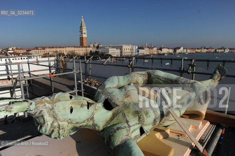 VENEZIA,29.12.2008. LAVORI DI RESTAURO E RISTRUTTURAZIONE DI PUNTA DELLA DOGANA ©Graziano Arici/Rosebud2/DOTTOR GROUP