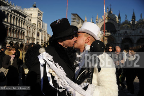 VENICE,15.02.2009.PIAZZA SAN MARCO.THE CARNIVAL OF VENICE 2009 © MARTABUSO/ARICI/GRAZIANERI CARNEVALE