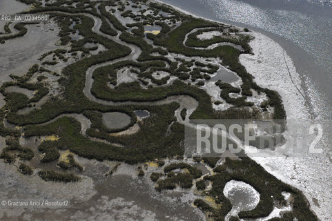 VENEZIA 28/05/09 - FOTO AEREE DELLE BARENE DELLA LAGUNA NORD ©Graziano Arici/Rosebud2 CONSORZIO VENEZIA NUOVA LAGUNA BARENA