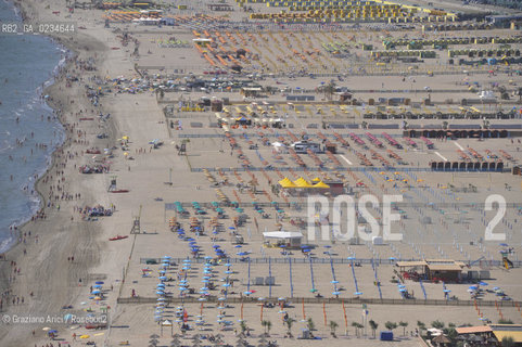 VENEZIA LUGLIO 2009 - FOTO AEREA DELLA SPIAGGIA DI SOTTOMARINA CHIOGGIA ©Graziano Arici/Rosebud2 MARE