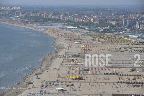 VENEZIA LUGLIO 2009 - FOTO AEREA DELLA SPIAGGIA DI SOTTOMARINA CHIOGGIA ©Graziano Arici/Rosebud2 MARE
