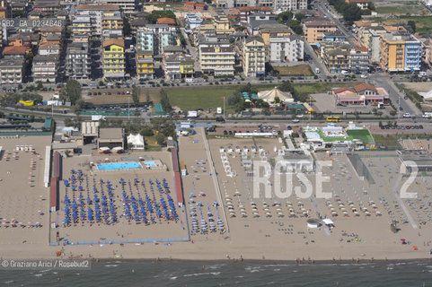 VENEZIA LUGLIO 2009 - FOTO AEREA DELLA SPIAGGIA DI SOTTOMARINA CHIOGGIA ©Graziano Arici/Rosebud2 MARE