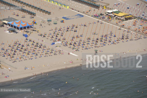 VENEZIA LUGLIO 2009 - FOTO AEREA DELLA SPIAGGIA DI SOTTOMARINA CHIOGGIA ©Graziano Arici/Rosebud2 MARE