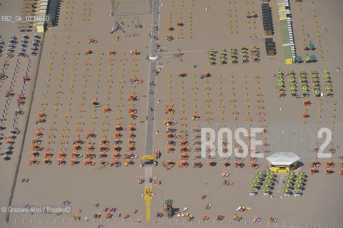 VENEZIA LUGLIO 2009 - FOTO AEREA DELLA SPIAGGIA DI SOTTOMARINA CHIOGGIA ©Graziano Arici/Rosebud2 MARE