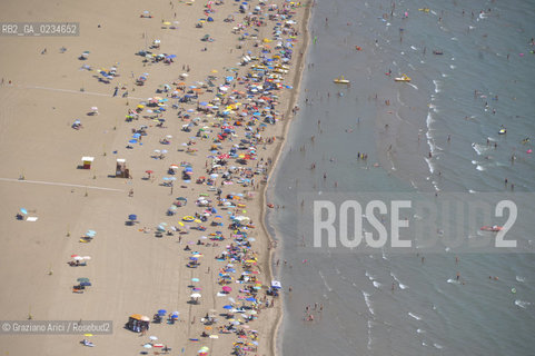 VENEZIA LUGLIO 2009 - FOTO AEREA DELLA SPIAGGIA DI CAVALLINO JESOLO ©Graziano Arici/Rosebud2 MARE