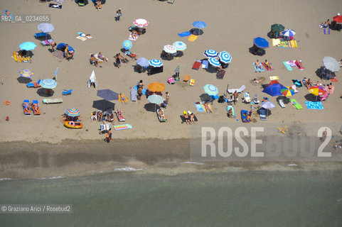 VENEZIA LUGLIO 2009 - FOTO AEREA DELLA SPIAGGIA DI CAVALLINO JESOLO ©Graziano Arici/Rosebud2 MARE