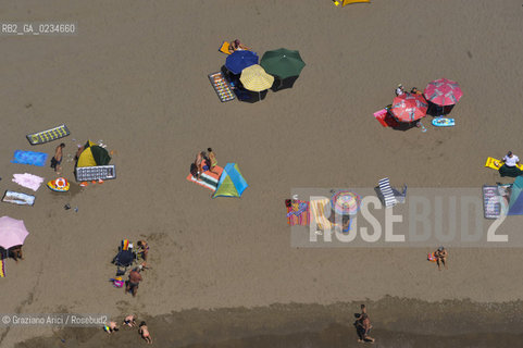 VENEZIA LUGLIO 2009 - FOTO AEREA DELLA SPIAGGIA DI CAVALLINO JESOLO ©Graziano Arici/Rosebud2 MARE