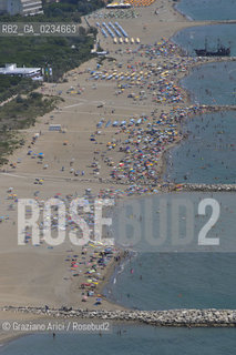 VENEZIA LUGLIO 2009 - FOTO AEREA DELLA SPIAGGIA DI CAVALLINO JESOLO ©Graziano Arici/Rosebud2 MARE
