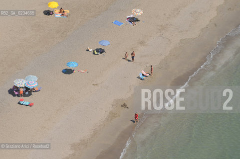 VENEZIA LUGLIO 2009 - FOTO AEREA DELLA SPIAGGIA DI CAVALLINO JESOLO ©Graziano Arici/Rosebud2 MARE