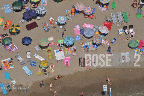 VENEZIA LUGLIO 2009 - FOTO AEREA DELLA SPIAGGIA DI CAVALLINO JESOLO ©Graziano Arici/Rosebud2 MARE