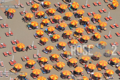 VENEZIA LUGLIO 2009 - FOTO AEREA DELLA SPIAGGIA DI CAVALLINO JESOLO ©Graziano Arici/Rosebud2 MARE