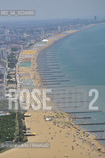 VENEZIA LUGLIO 2009 - FOTO AEREA DELLA SPIAGGIA DI JESOLO ©Graziano Arici/Rosebud2 MARE