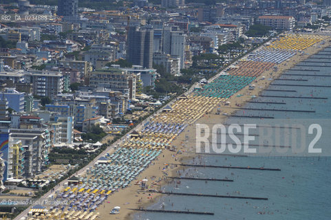 VENEZIA LUGLIO 2009 - FOTO AEREA DELLA SPIAGGIA DI JESOLO ©Graziano Arici/Rosebud2 MARE