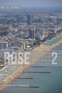 VENEZIA LUGLIO 2009 - FOTO AEREA DELLA SPIAGGIA DI JESOLO ©Graziano Arici/Rosebud2 MARE