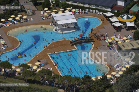 VENEZIA LUGLIO 2009 - FOTO AEREA DELLA SPIAGGIA DI JESOLO ©Graziano Arici/Rosebud2 MARE