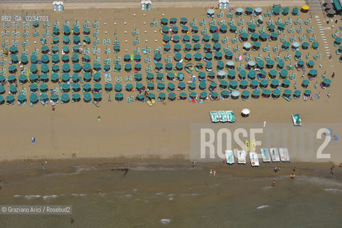 VENEZIA LUGLIO 2009 - FOTO AEREA DELLA SPIAGGIA DI JESOLO ©Graziano Arici/Rosebud2 MARE