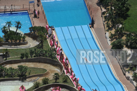 VENEZIA LUGLIO 2009 - FOTO AEREA DEL PARCO DI ACQUALAND A JESOLO ©Graziano Arici/Rosebud2 PISCINA