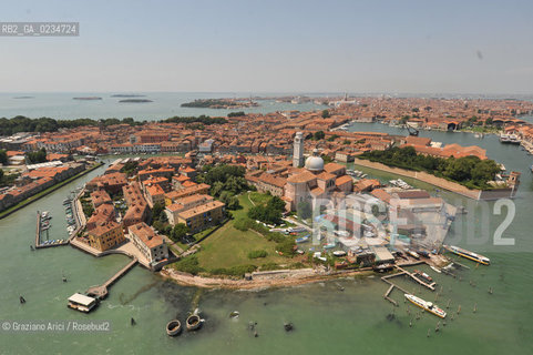 VENEZIA LUGLIO 2009 - FOTO AEREA DI VENEZIA S.PIETRO DI CASTELLO ©Graziano Arici/Rosebud2