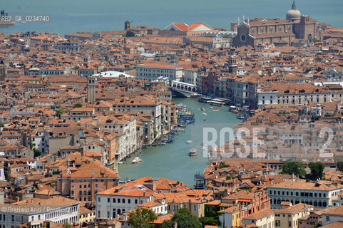 VENEZIA LUGLIO 2009 - FOTO AEREA DEL CANAL GRANDE  ©Graziano Arici/Rosebud2 NAVE