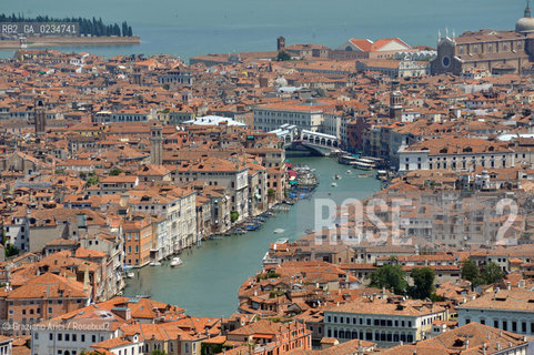 VENEZIA LUGLIO 2009 - FOTO AEREA DEL CANAL GRANDE  ©Graziano Arici/Rosebud2 NAVE
