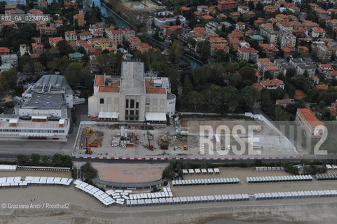 VENEZIA - OTTOBRE 2009- CANTIERE DI COSTRUZIONE DEL NUOVO PALAZZO DEL CINEMA DEL LIDO ©Graziano Arici/Rosebud2